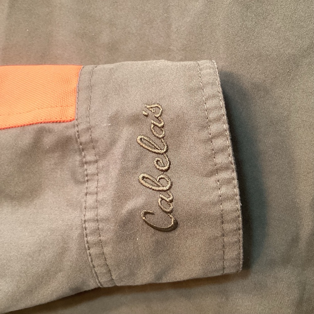 Cabela's Men's Olive and Orange Shirt Jacket - Picture 9 of 12